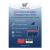 Universal Inkjet Transparency Film A4 Clear OHP Sheets Ink Jet Printer Acetate Film Overhead Projector Film Tracing Graphic Design Transparency Paper Printable Sheets Fast Dry 120 Micron (10 Sheets)