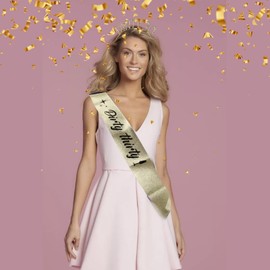 30. Geburtstags Tiara, Birthday Goldgürtel Schärpe Set, Geburtstag Krone, Geburtstag Party Dekorationen, Geburtstagsparty Zubehör für Damen und Mädchen