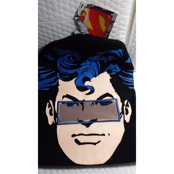 TN & DC COMICS SUPERMAN FLIP DOWN BEANIE NEW WITH TAGS REVEAL SEE THROUGH MESH MASK