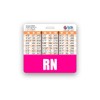 RN Badge Buddy Horizontal w/Height & Weight Conversion Charts (Standard,