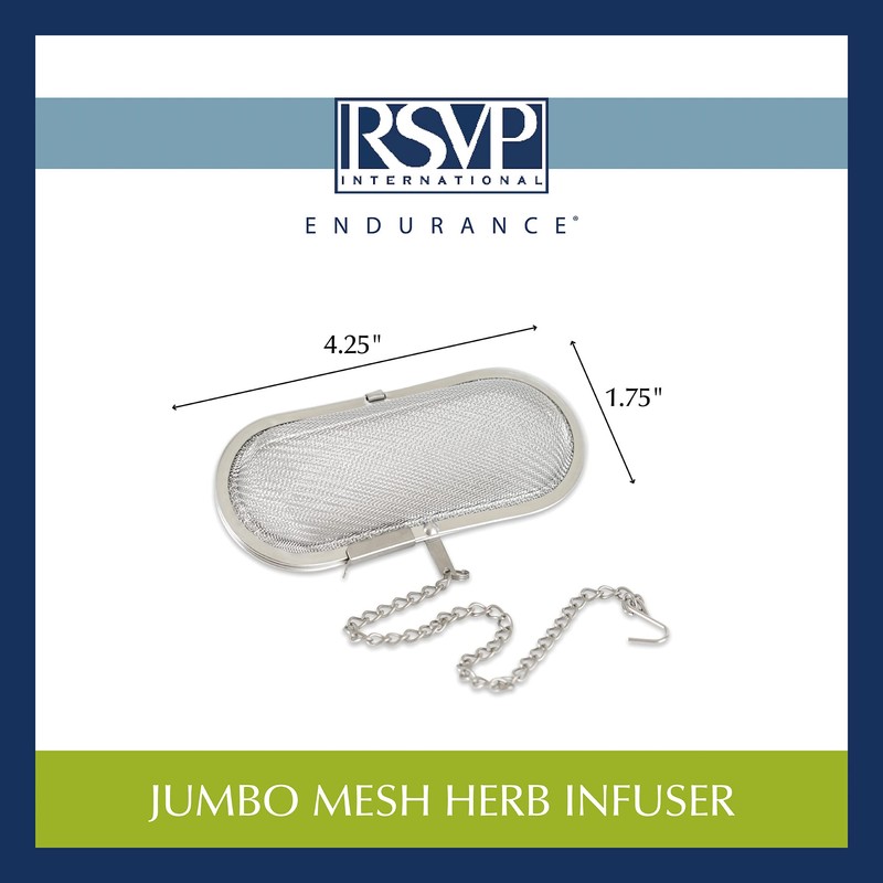 RSVP International Endurance Kitchen Collection Stainless Steel Mesh Floating Spice