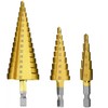 Spendeal 3-Piece Step Drill Bit Set, Hex Shank Quick Change