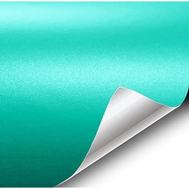 VViViD+ Matte Metallic Miami Teal Premium Vinyl Wrap Film (10ft x 5ft)