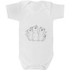 Azeeda 3-6 Monate 'Singendes Katzentrio' Baby-Wachstums-/Bodysuit (GR00145195)