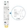 Baomain 24V AC 2-Pole Modular Contactor, 20A 2NO Normally Open,