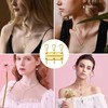 Kryzalite® Three Rows Layering Necklace Clasp, Magnetic Attraction for 18K