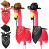 Aliceset 4 Pcs Western Yard Decorations Outdoor, 2 Sets Cowboy