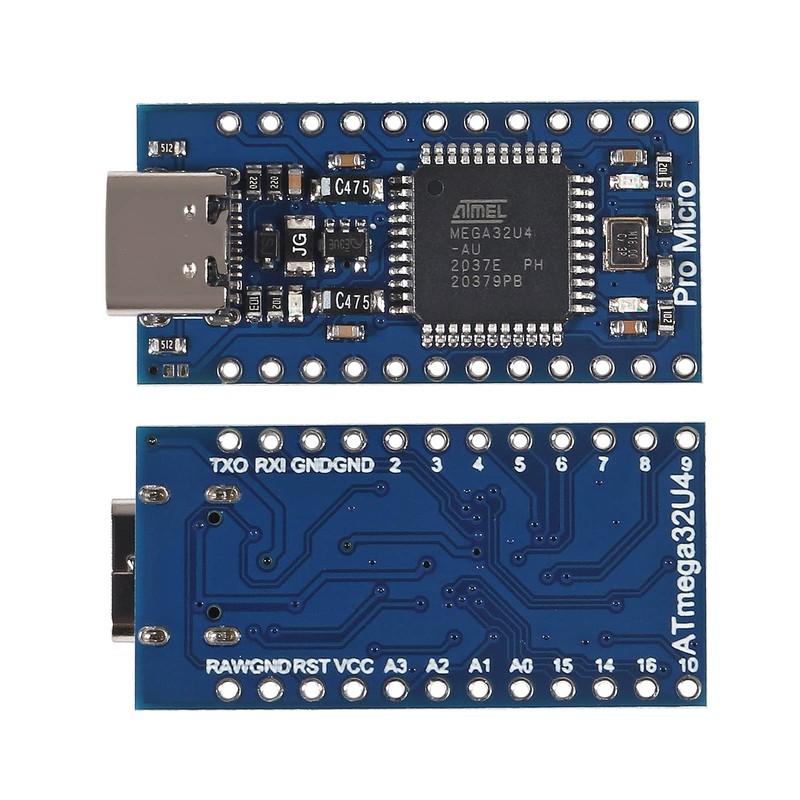 AITRIP 4pcs Pro Micro ATmega32U4 5V 16MHz Type-C Development Module