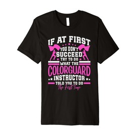 Pole Set Winterguard Clothing Colorguard Members Coach Premium T-Shirt