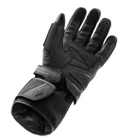 REBELHORN Tracer WP Men's Motorcycle Gloves, Leather, Ankle Protectors, Waterproof, Breathable HydraShield Membrane