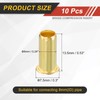 sourcing map 10Pcs Fit for 6mm(1/4") Tube ID Brass Compression