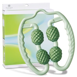 MIVIOS AMV307G Exercise Roller, Myofascial Release, Loosen, Stretch, Handle Roller, Green