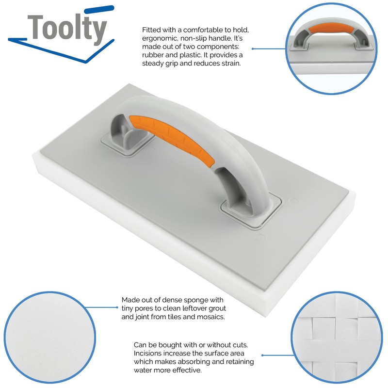 Toolty PVC Sponge Float - 280 x 140mm - Dense
