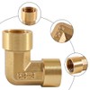 Pack of 2 Brass Angle 90°, 1/4 Inch Female Thread/IG,