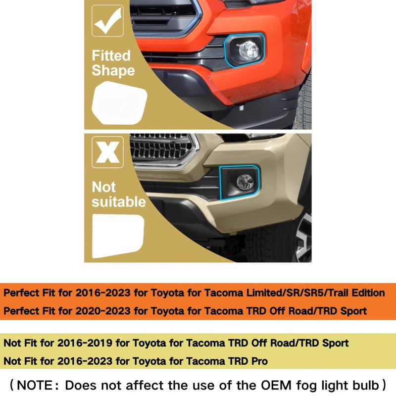 PGTOPONE Switchback White/Amber LED Front Fog Daytime Running Lamp w/Dynamic