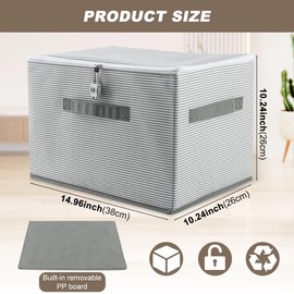 Lockable Adult Toy Bag Storage Organizer Bins,15 x 10 x 10 Inches Toy Storage Organizer Casewith Zipper Lid for Women and Men