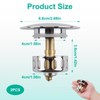 pop up sink plug replacement & Drain Stopper – Anti-Clogging