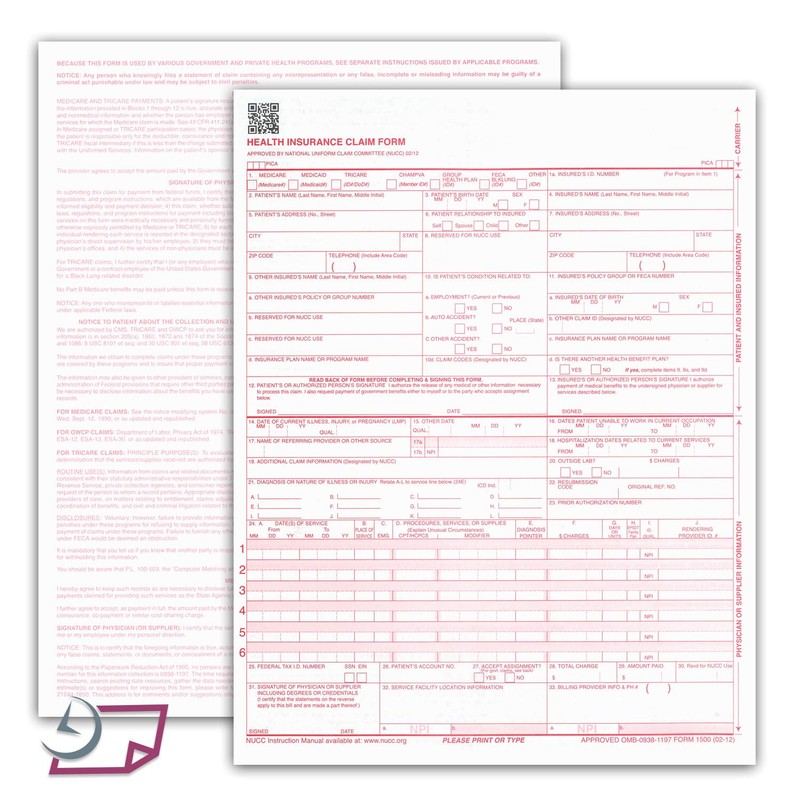 NextDayLabels - CMS 1500 / HCFA 1500 Insurance Claim Forms