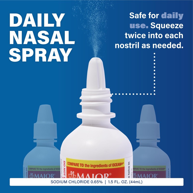 Major Deep Sea Premium Saline - Nasal Moisturizing Spray for