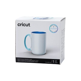 Cricut Beveled Blank Mug, Ceramic-Coated, Dishwasher & Microwave Safe Mug to Decorate, Cricut Mug Press & Infusible Ink Compatible,15 Oz Sublimation Mug, Ideal for Crafts and Printing, 1 Count, Ocean
