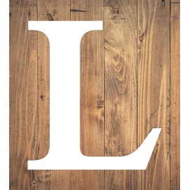18" Times Unfinished Wood Letter Monogram L, Choose Material Blank Alphabet Wall Craft, Paintable (Sizes 12"-30")