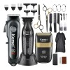 Kit Máquinas Cortadoras de Pelo Kemei Profesional con Display Digital