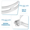 Gatuida Motorcycle Exhaust Clamp Support Stainless Steel Clamp Pipe for