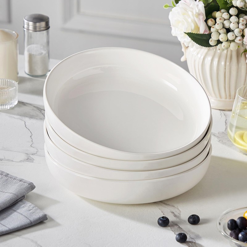 MALACASA 48 Oz Pasta Bowls Set of 4, 9 Inch