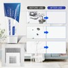 SEISSO Drywall Repair Kit, Wall Mending Agent*3(100g), Wall Patch*4, Scraper