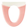 OKA Milling Toilet Seat Cover, Washing/Heating Type, Pink (Knit, Washable,