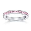 Bling Jewelry Sterling Silver Simulated Pink Tourmaline CZ Ring