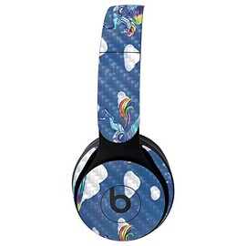 MightySkins Carbon Fiber Skin for Beats Solo Pro Wireless Headphones - Rainbow Pegasus | Protective, Durable Textured Carbon Fiber Finish | Easy to Apply, Remove, and Change Styles | Made in The USA