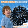 Strictly Briks Classic Bricks Starter Kit, Black, 144 Pieces, 2x2