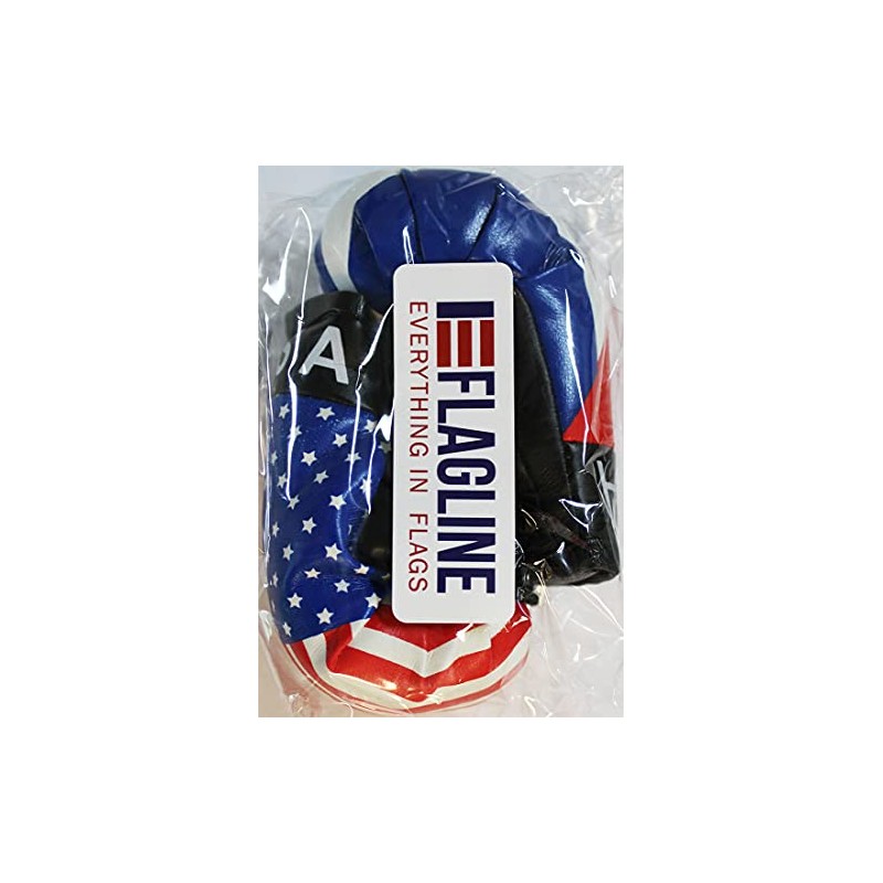 USA and Cuba - Novelty Mini Boxing Gloves with Black
