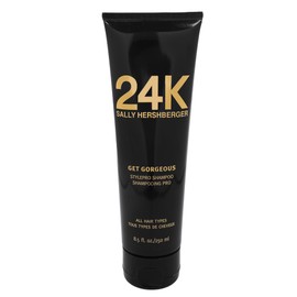 SALLY HERSHBERGER 24K Gold Get Gorgeous Shampoo for Women & Men - Professional Salon Hair Care - Safe for Color Treated Hair Cleanser - Moisturizing, Repair, Strengthen & Shine - All Hair Type - 8.5oz