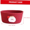 WHAMVOX Craftsmanship Christmas Storage Box Cotton Rope Baskets Woven Storage