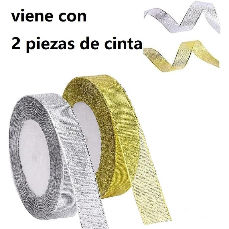 100 piezas Caja de regalo transparente con 2 rollos de