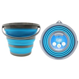 Premium Collapsible Bucket, Portable Household Container, 10 Litres - Cleaning Bucket for Washing, Household Cleaning, Outdoors, Fishing & Camping, RV, Travel