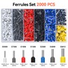 Crimping Tool Kit, Preciva Wire Crimper Plier Set, 0.08-6mm²/2000pcs Connectors