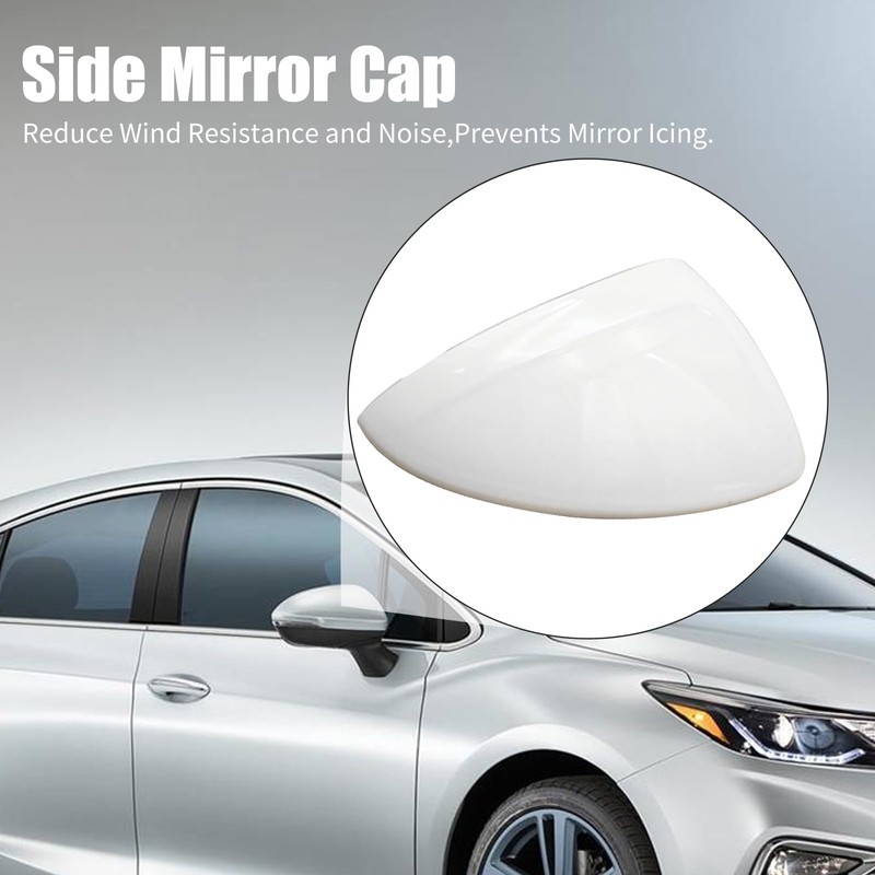 EATAKWARD White Side Mirror Cap Replacement, Mirror Cap Trim Housing