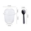 12oz Disposable Plastic Cups with Dome Lids (No Hole),50 pack