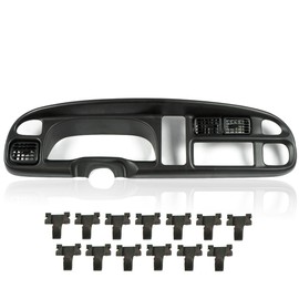 G-PLUS Dash Board Bezel Cover Instrument W/Vents Compatible with 1998-2001 Dodge Ram 1500 Truck/1998-2002 Dodge Ram 2500 3500 Truck 5GK51DX9AA, 5EU11DX9AB