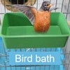 2 PCS Cage Bird Bathtub - ABS Bird Bathtub, Parrot
