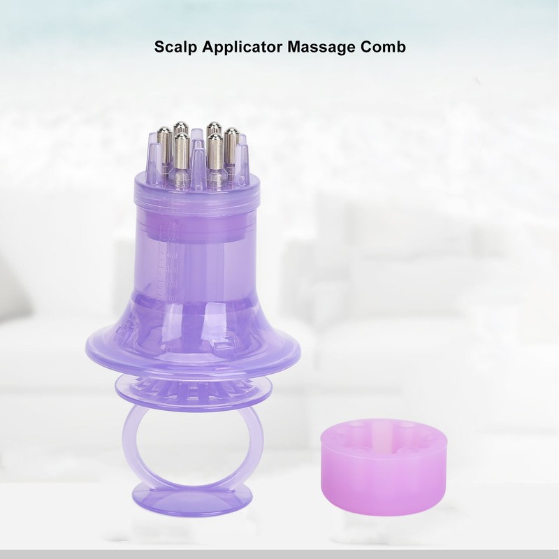 Scalp Applicator Comb Prevent Leakage Handheld Massage Comb for Hair