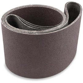 Red Label Abrasives 4 X 36 Inch 180 Grit Aluminum Oxide Premium Quality Metal Sanding Belts, 3 Pack
