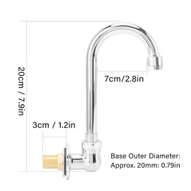 Grifo de Pedal 2 Rosca Pared Válvula G1 Lavabo Grifo de Acero Inoxidable Estación de Tren Conjunto de Fábrica Válvula de Grifo G12 Válvula de Rodilla Grifo de Lavabo Grifo de Repuesto Filtros de