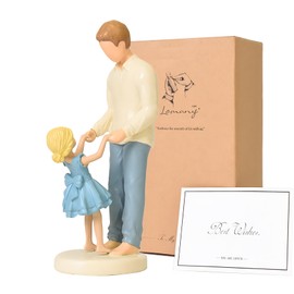 FVFVAHO Daddy Gifts for Daughter, Dad Gifts from Daughter, Hand-Painted Resin Figurines Statues Gifts for Fathers Day Birthday Wedding Christmas Memorial Gifts for Dad for New Dad Stepdad
