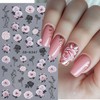 Rose Nail Stickers for Nail Art Embossed Flower Nail Art