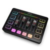 FIFINE Gaming Audio Mixer, Streaming RGB PC Mixer with XLR