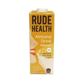 Rude Health UHT Organic Almond Drink - Unsweetened (1L) - Pack of 6